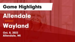 Allendale  vs Wayland Game Highlights - Oct. 8, 2022