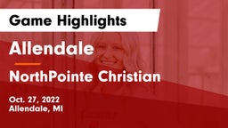Allendale  vs NorthPointe Christian Game Highlights - Oct. 27, 2022