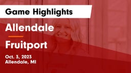 Allendale  vs Fruitport  Game Highlights - Oct. 3, 2023