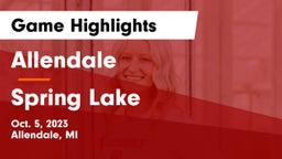 Allendale  vs Spring Lake  Game Highlights - Oct. 5, 2023