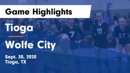 Tioga  vs Wolfe City  Game Highlights - Sept. 30, 2020