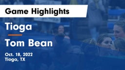 Tioga  vs Tom Bean  Game Highlights - Oct. 18, 2022