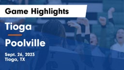 Tioga  vs Poolville  Game Highlights - Sept. 26, 2023