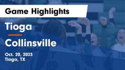 Tioga  vs Collinsville  Game Highlights - Oct. 20, 2023