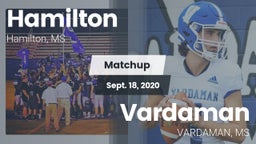 Matchup: Hamilton  vs. Vardaman  2020