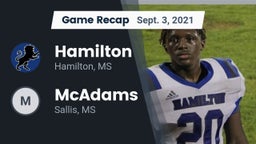 Recap: Hamilton  vs. McAdams  2021