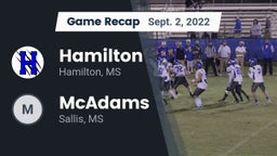 Recap: Hamilton  vs. McAdams  2022