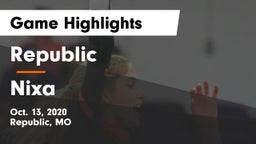 Republic  vs Nixa  Game Highlights - Oct. 13, 2020