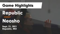 Republic  vs Neosho  Game Highlights - Sept. 21, 2021