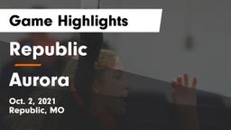 Republic  vs Aurora Game Highlights - Oct. 2, 2021