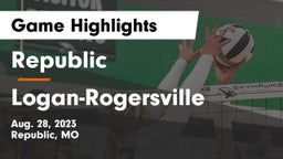 Republic  vs Logan-Rogersville  Game Highlights - Aug. 28, 2023