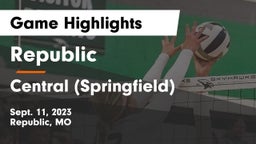 Republic  vs Central  (Springfield) Game Highlights - Sept. 11, 2023