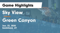 Sky View  vs Green Canyon  Game Highlights - Jan. 23, 2020