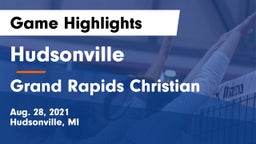 Hudsonville  vs Grand Rapids Christian  Game Highlights - Aug. 28, 2021