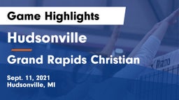 Hudsonville  vs Grand Rapids Christian Game Highlights - Sept. 11, 2021