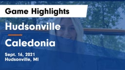 Hudsonville  vs Caledonia Game Highlights - Sept. 16, 2021