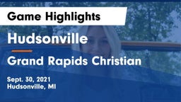 Hudsonville  vs Grand Rapids Christian  Game Highlights - Sept. 30, 2021