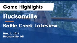 Hudsonville  vs Battle Creek Lakeview  Game Highlights - Nov. 9, 2021