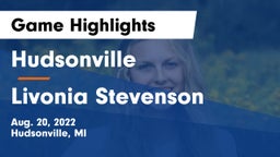 Hudsonville  vs Livonia Stevenson Game Highlights - Aug. 20, 2022