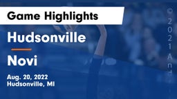 Hudsonville  vs Novi Game Highlights - Aug. 20, 2022