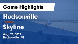 Hudsonville  vs Skyline Game Highlights - Aug. 20, 2022