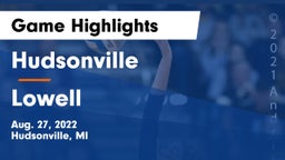 Hudsonville  vs Lowell  Game Highlights - Aug. 27, 2022