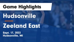 Hudsonville  vs Zeeland East Game Highlights - Sept. 17, 2022