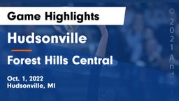 Hudsonville  vs Forest Hills Central  Game Highlights - Oct. 1, 2022
