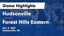 Hudsonville  vs Forest Hills Eastern Game Highlights - Oct. 8, 2022