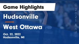 Hudsonville  vs West Ottawa  Game Highlights - Oct. 22, 2022