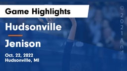 Hudsonville  vs Jenison   Game Highlights - Oct. 22, 2022