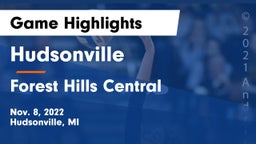 Hudsonville  vs Forest Hills Central  Game Highlights - Nov. 8, 2022