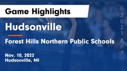 Hudsonville  vs Forest Hills Northern Public Schools Game Highlights - Nov. 10, 2022