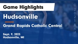 Hudsonville  vs Grand Rapids Catholic Central  Game Highlights - Sept. 9, 2023