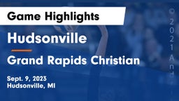 Hudsonville  vs Grand Rapids Christian Game Highlights - Sept. 9, 2023