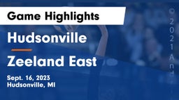 Hudsonville  vs Zeeland East  Game Highlights - Sept. 16, 2023