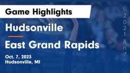 Hudsonville  vs East Grand Rapids  Game Highlights - Oct. 7, 2023