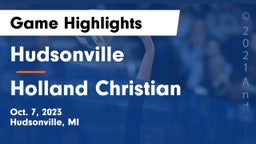 Hudsonville  vs Holland Christian Game Highlights - Oct. 7, 2023