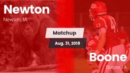Matchup: Newton   vs. Boone  2018