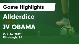 Allderdice  vs JV OBAMA Game Highlights - Oct. 16, 2019