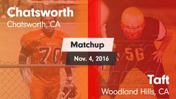 Matchup: Chatsworth High vs. Taft  2016