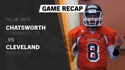 Recap: Chatsworth  vs. Cleveland  2016