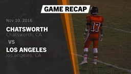 Recap: Chatsworth  vs. Los Angeles  2016