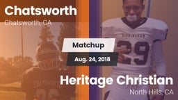 Matchup: Chatsworth High vs. Heritage Christian   2018