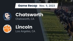 Recap: Chatsworth  vs. Lincoln  2023