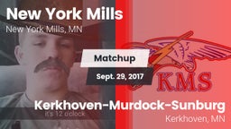 Matchup: New York Mills High  vs. Kerkhoven-Murdock-Sunburg  2017