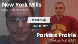 Matchup: New York Mills High  vs. Parkers Prairie  2017