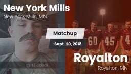 Matchup: New York Mills High  vs. Royalton  2018