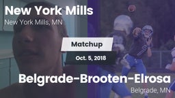 Matchup: New York Mills High  vs. Belgrade-Brooten-Elrosa  2018