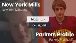 Matchup: New York Mills High  vs. Parkers Prairie  2018